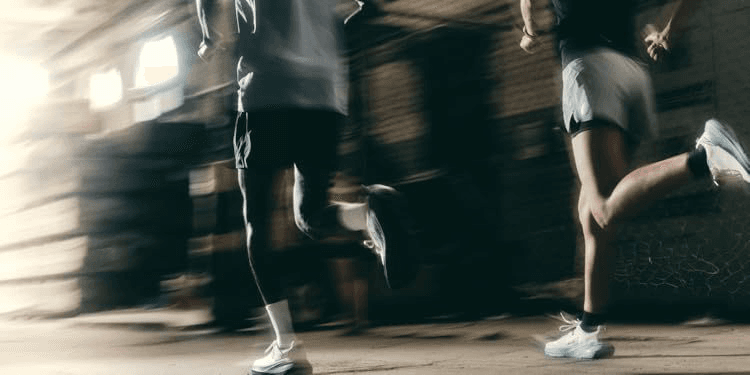 Runners at dawn